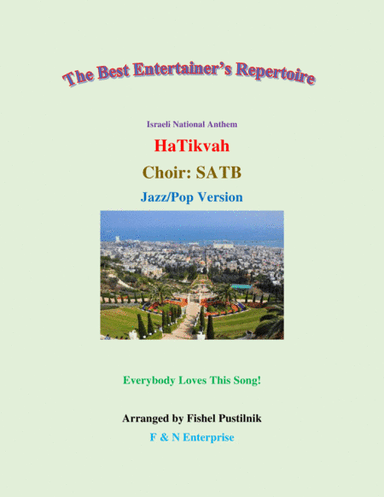 "HaTikvah" for Choir (SATB)-Video (arr. Fishel Pustilnik)