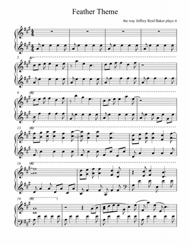 Forrest Gump - Main Title (Feather Theme)  from the Paramount Motion Picture FORREST GUMP (arr. Jeffrey Reid Baker)