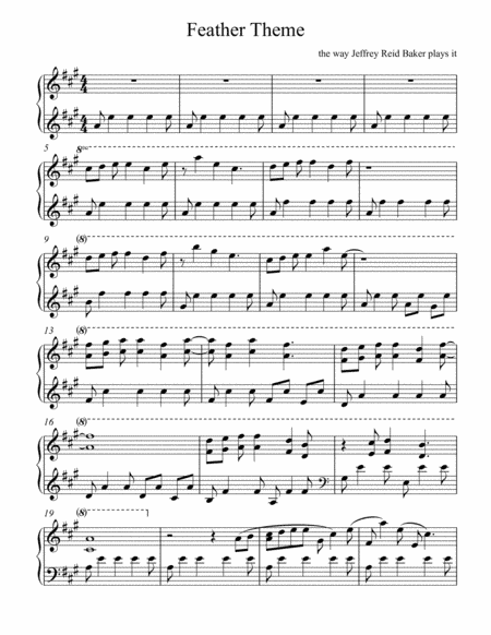 Forrest Gump - Main Title (Feather Theme)  from the Paramount Motion Picture FORREST GUMP (arr. Jeffrey Reid Baker)
