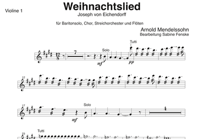Weihnachtslied (arr. Sabine Fenske)