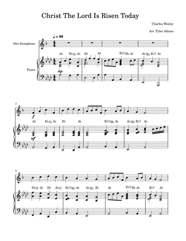 Christ The Lord Is Risen Today (arr. Tyler Adams)