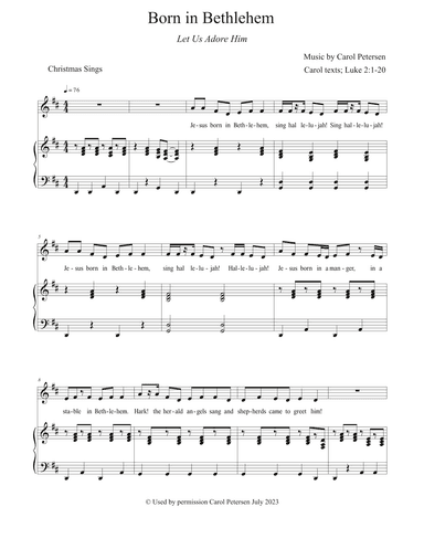 Born in Bethlehem (Let Us Adore Him)