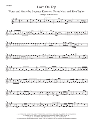Love On Top (arr. Kevin Busse)