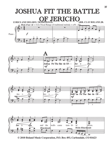 JOSHUA FIT THE BATTLE OF JERICHO (arr. Clay Boland Jr.)