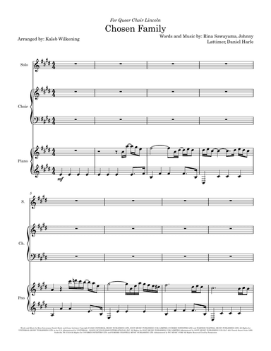 Chosen Family (arr. Kaleb Wilkening)