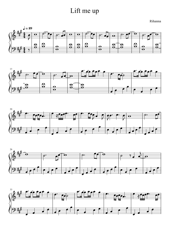 Lift Me Up (arr. LaLa Music)
