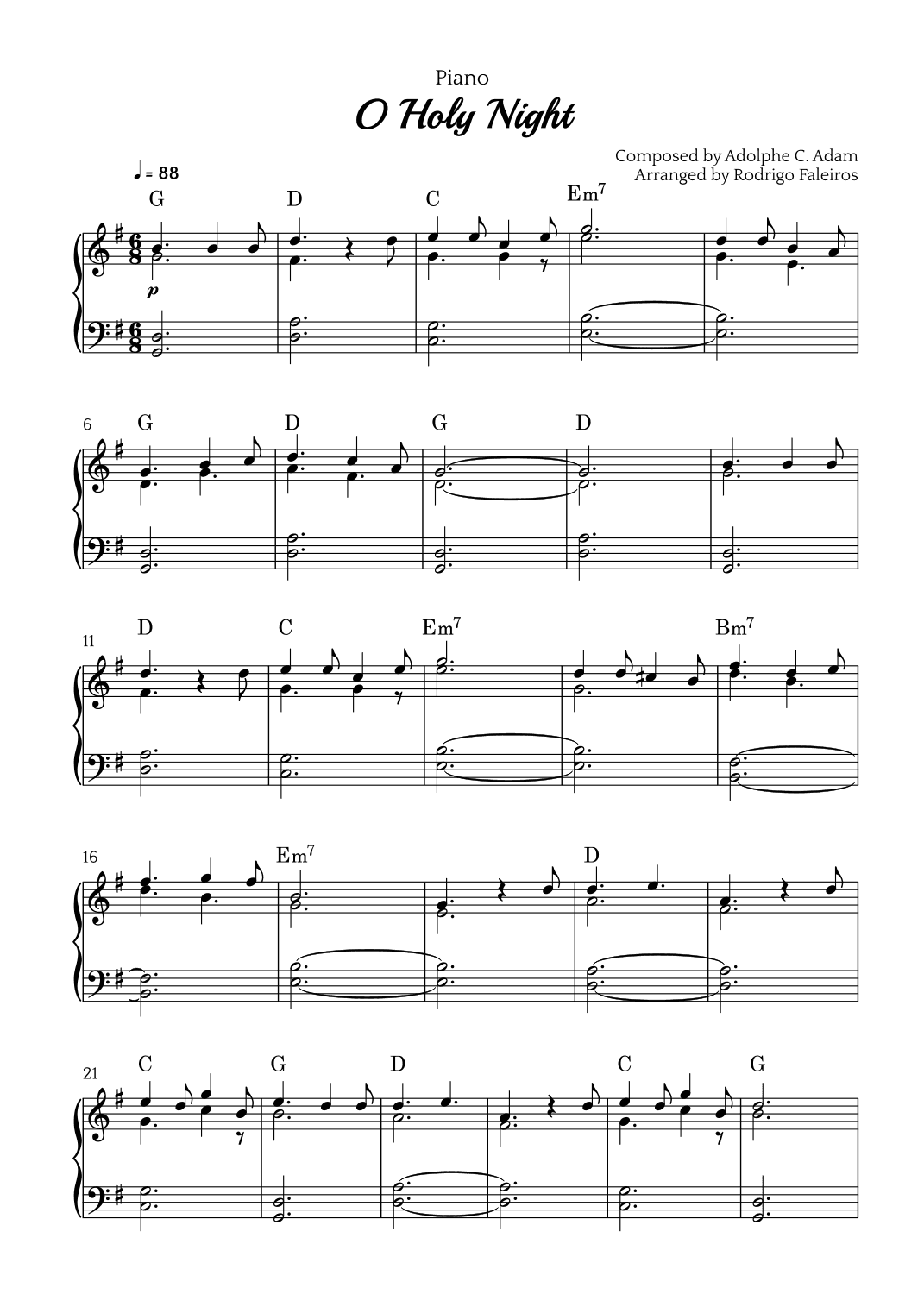 O Holy Night (arr. Rodrigo Faleiros)