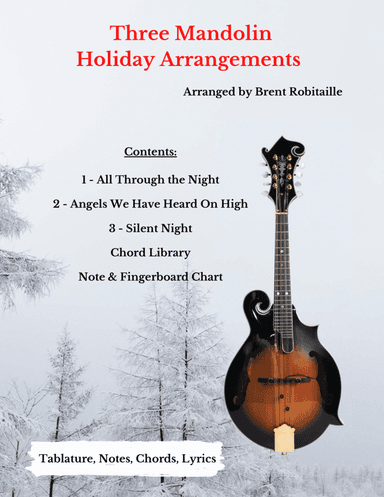 Three Mandolin Holiday Chordal Melodies (arr. Brent Robitaille)
