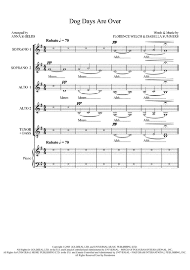 Dog Days Are Over (arr. Anna Shields)