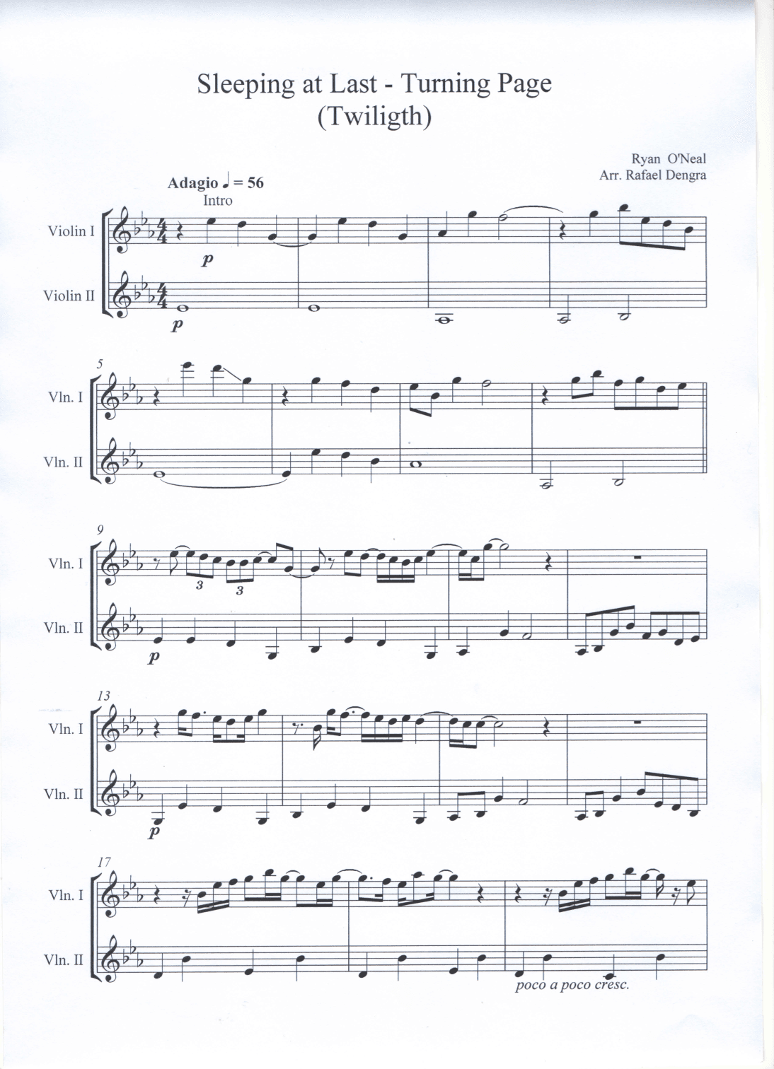Turning Page (arr. Rafael Dengra)