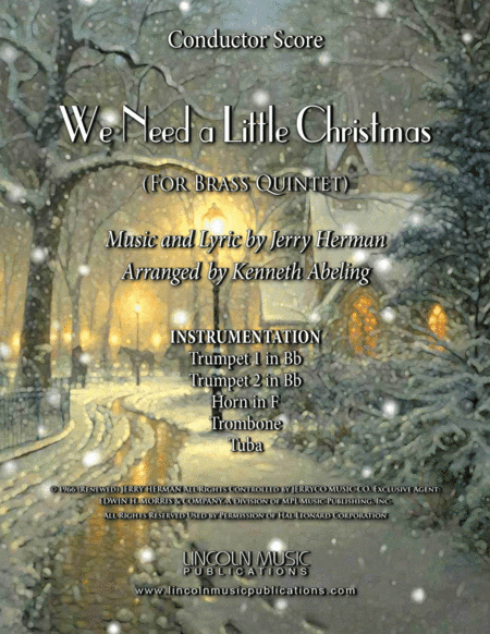 We Need A Little Christmas (arr. Kenneth Abeling)