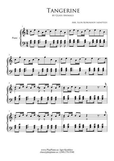 Tangerine (arr. Igor Korokhov)