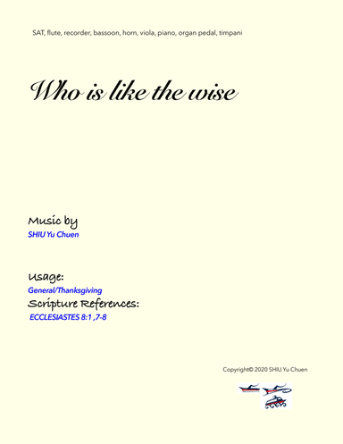 Who is like the wise