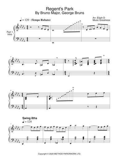 Regent's Park (arr. Music Greatness)
