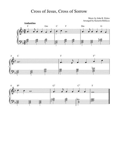 Cross of Jesus, Cross of Sorrow (arr. Kaiserin Rebecca)
