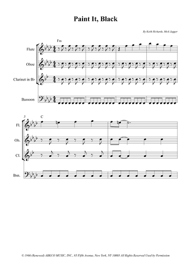 Paint It, Black (arr. Wesley S. SIlva)