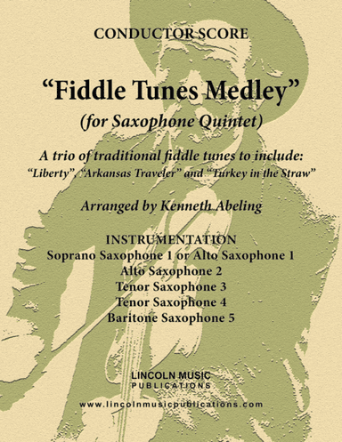 Fiddle Tunes Medley (for Saxophone Quintet SATTB or AATTB) (arr. Kenneth Abeling)