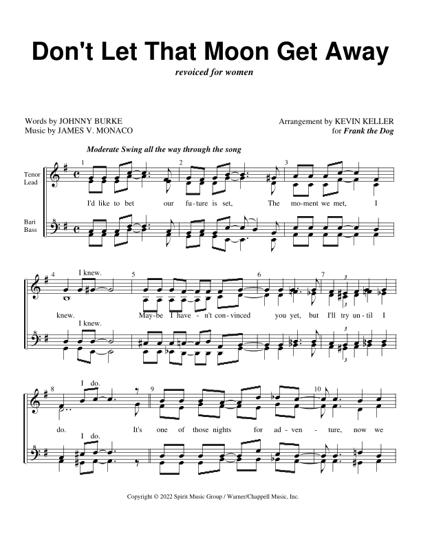 Don't Let That Moon Get Away (arr. Kevin Keller)