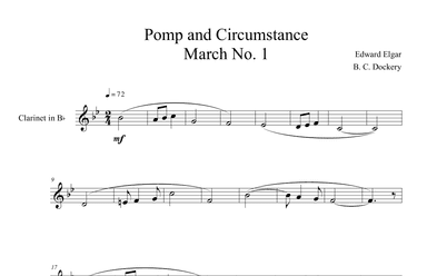 Pomp and Circumstance (Clarinet Solo) (arr. B. C. Dockery)