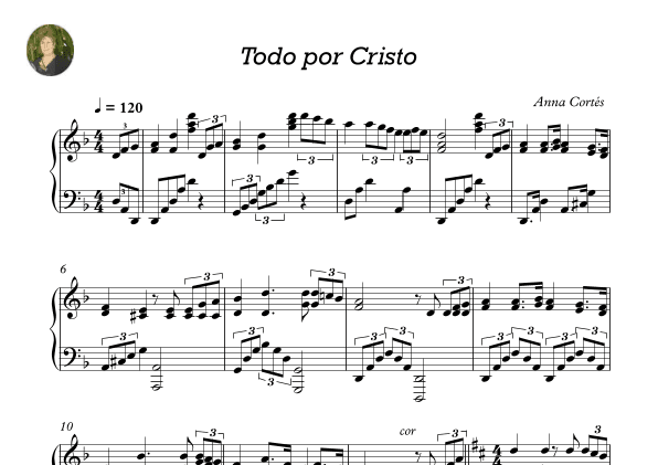 Todo por Cristo (arr. Anna Cortés)