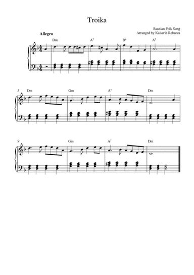 Troika (arr. Kaiserin Rebecca)