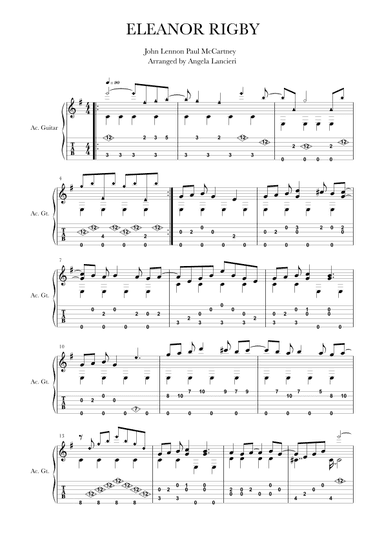 Eleanor Rigby (arr. Angela Lancieri)