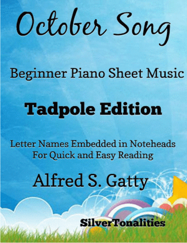 October Song Beginner Piano Sheet Music 2nd Edition (arr. SilverTonalities)
