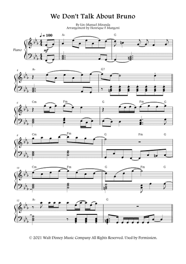 We Don't Talk About Bruno (arr. Henrique F Mangoni)