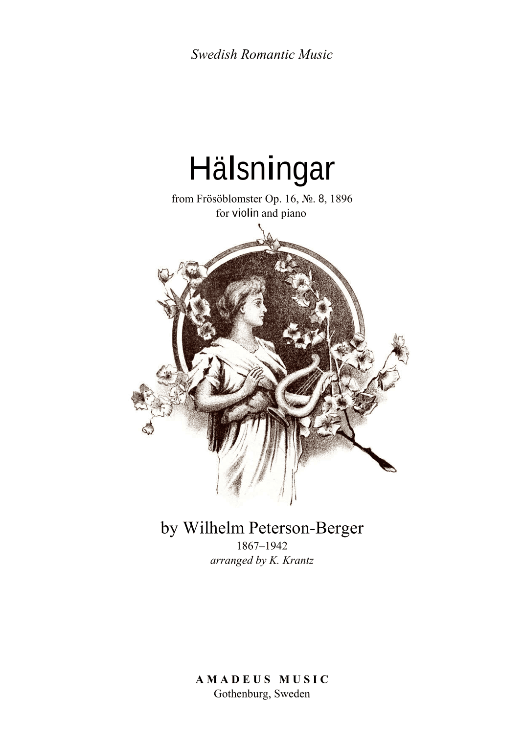 Hälsningar/Halsningar for violin and piano (arr. K. Krantz)