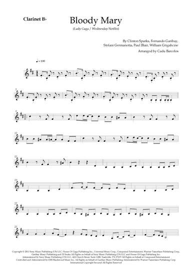 Bloody Mary (arr. Cadu Barcelos)