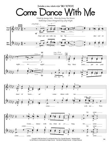 Come Dance With Me (arr. Larry Wright)