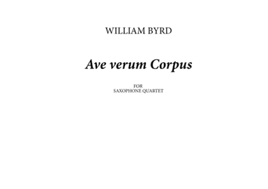 Ave Verum Corpus (arr. Danilo Russo)