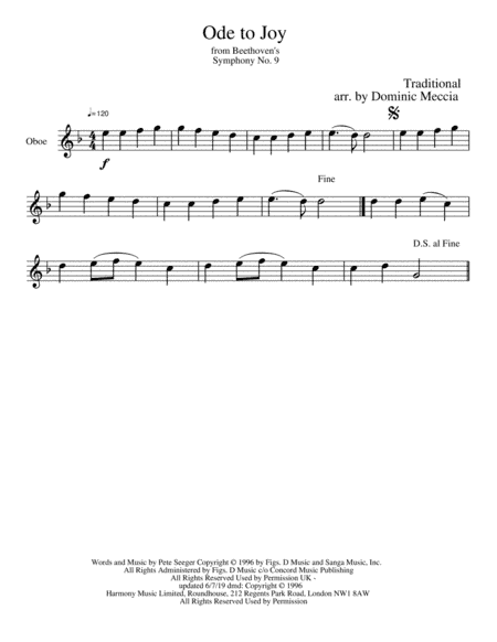 Ode To Joy (arr. Dominic Meccia)