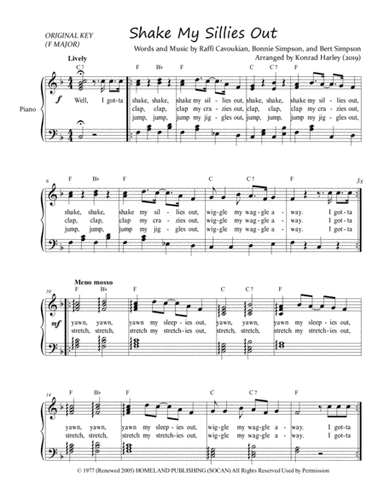 Shake My Sillies Out (arr. Konrad Harley)