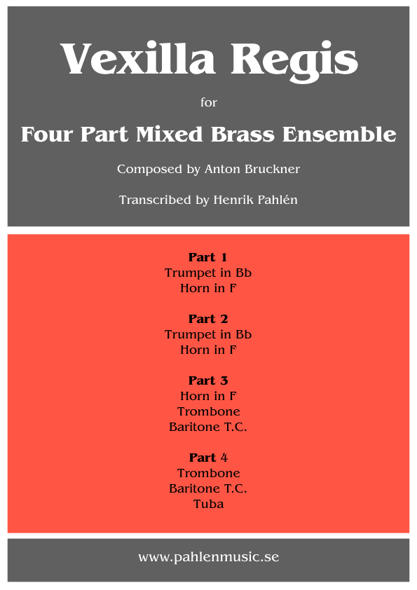Vexilla Regis for Brass Ensemble (arr. Henrik Pahlen)