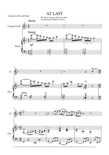 At Last (arr. Matthew pyeon)