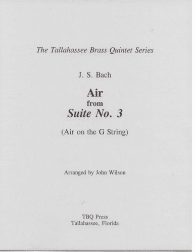 Air from Suite No. 3 (Air on the G String) (arr. John Wilson)