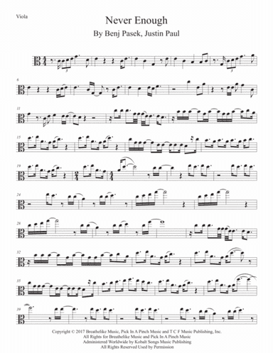 Never Enough (arr. Kevin Busse)