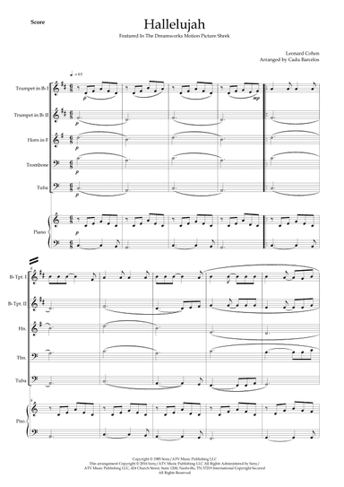 Hallelujah (arr. Cadu Barcelos)