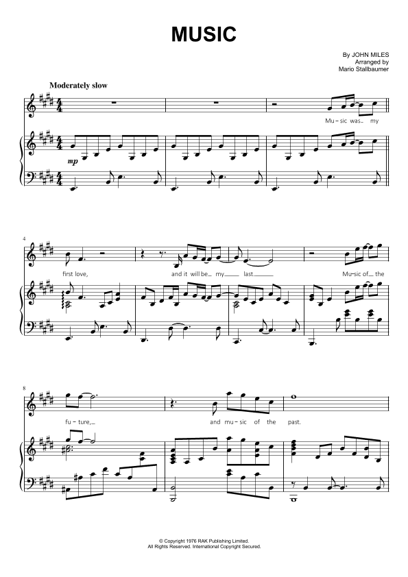 Music (arr. Mario Stallbaumer)