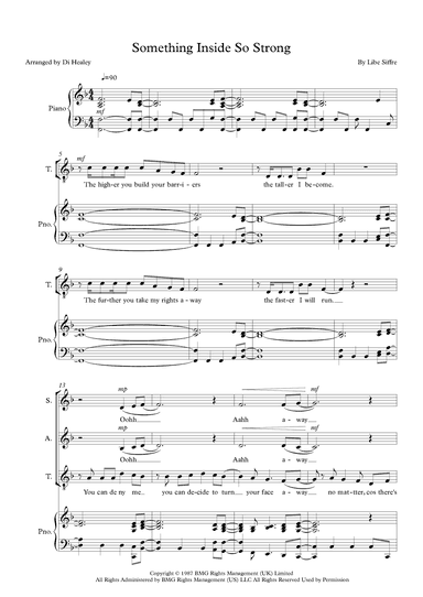 (something Inside) So Strong (arr. Di Healey)