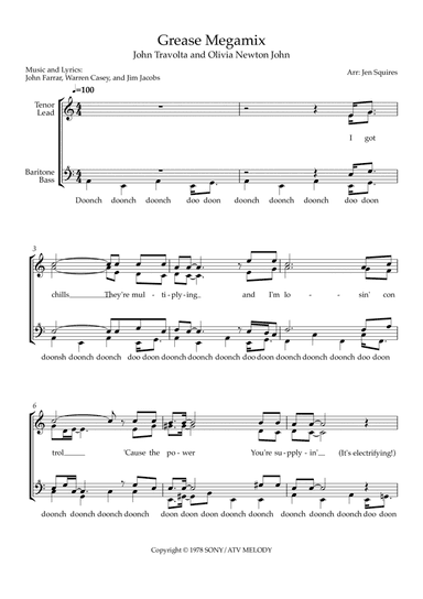 The Grease Megamix (arr. Jen Squires)