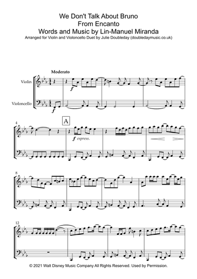 We Don't Talk About Bruno (arr. Julie Doubleday)