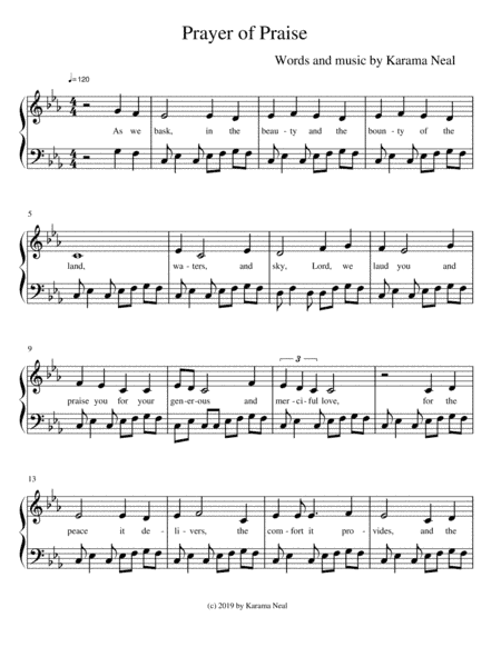Prayer of Praise - an original praise and worship hymn