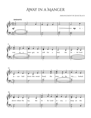 Away in a Manger (arr. Jessie Black)