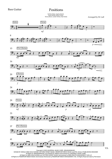 Positions (arr. Matt Luff)