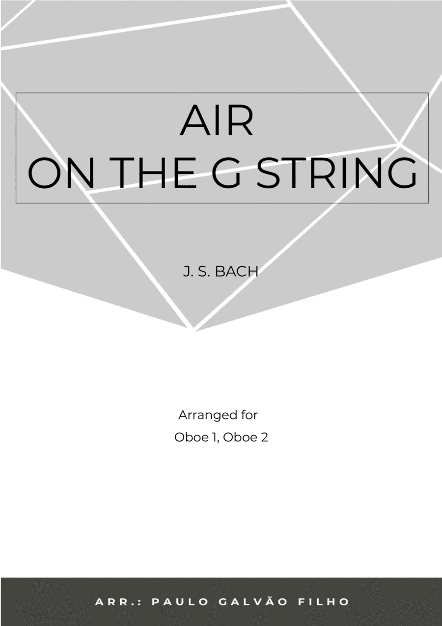 AIR ON THE G STRING - OBOE DUO (arr. Paulo Galvão Filho)