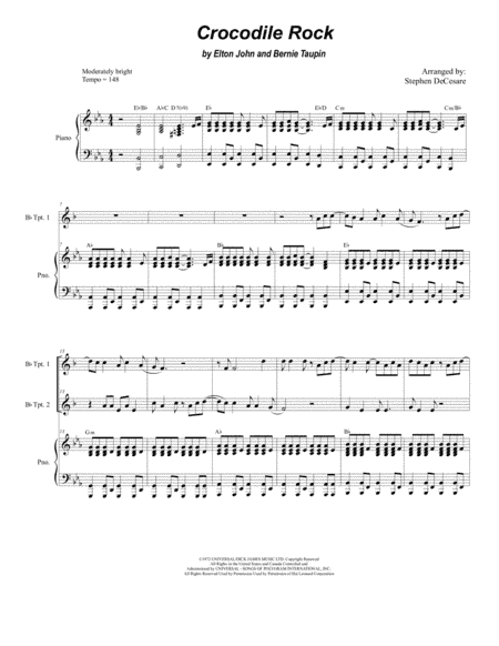 Crocodile Rock (arr. Stephen DeCesare)