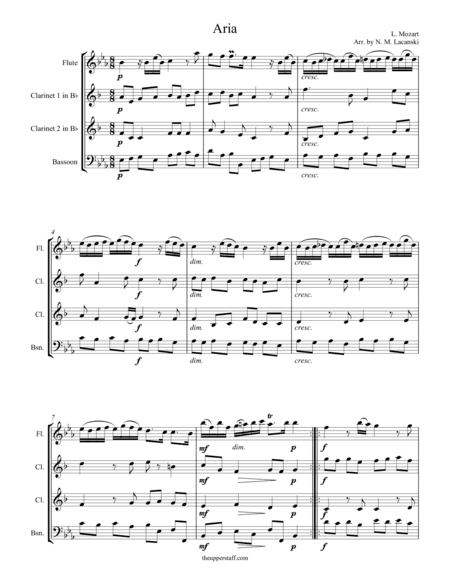 Aria (arr. Nick Lacanski)