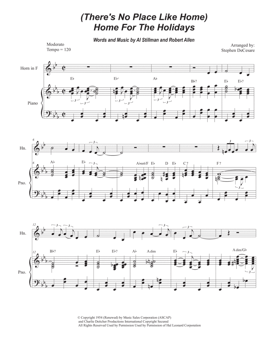 (there's No Place Like) Home For The Holidays (arr. Stephen DeCesare)
